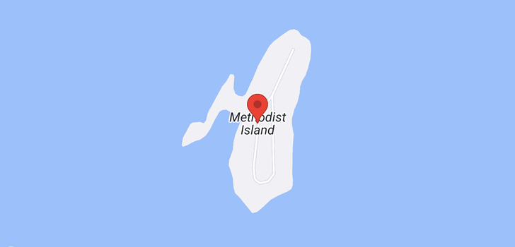 map of 29 METHODIST ISLAND